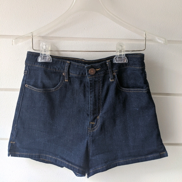 BDG Super High Rise Spade Pin Up Shorts Dark - Picture 8 of 10